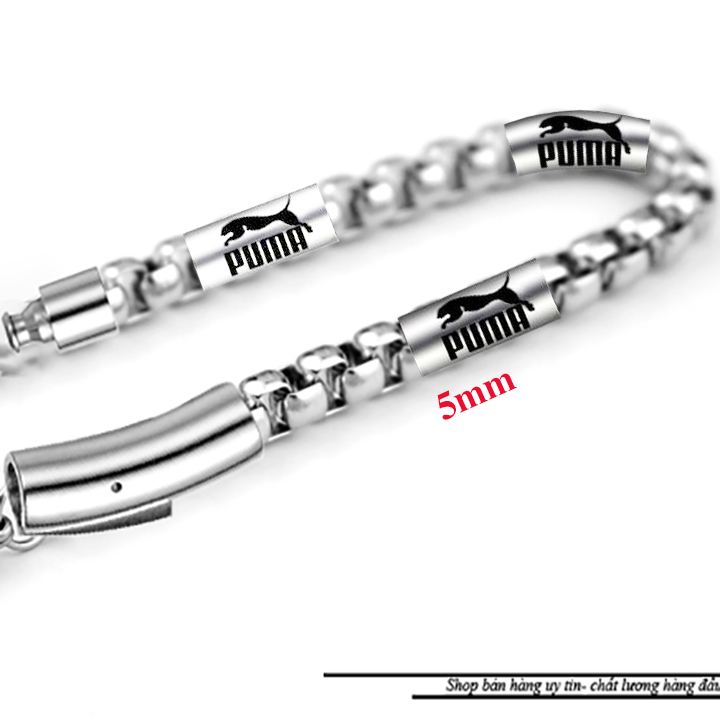Lắc tay nam kiểu ống trúc 5ly khóa vip bọc khoen inox chạm khắc N sáng đẹp, không đen, thể hiện đẳng cấp phái mạnh