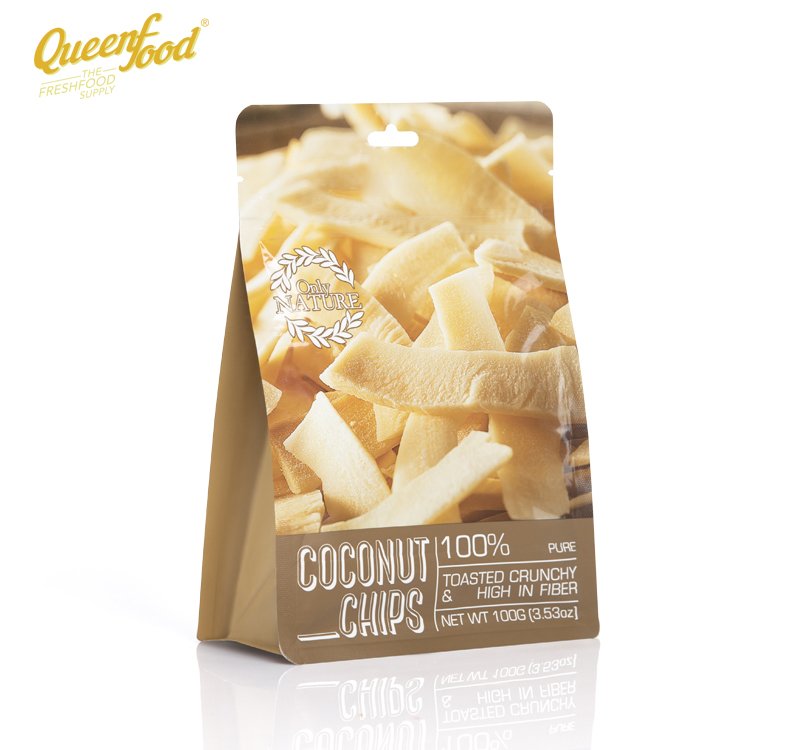 Dừa Sấy Giòn - Coconut Chips Only Nature (100gr/ Túi)