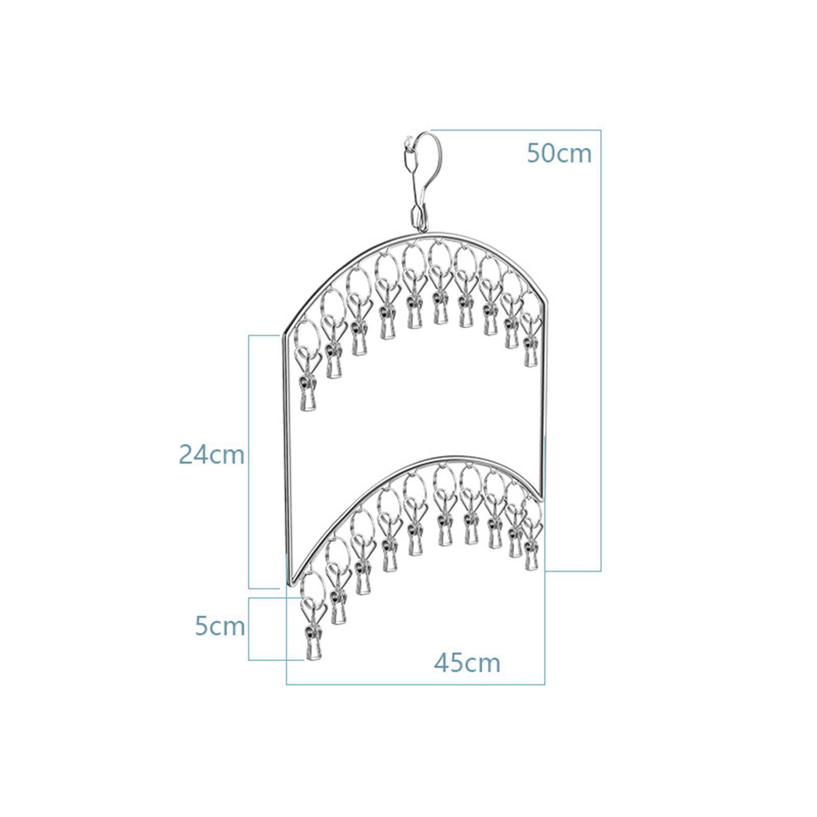 Clothes Sock Drying Rack Stainless Steel for Hat Baby Clothes Indoor Outdoor