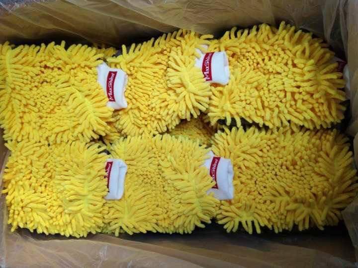 GĂNG TAY RỬA XE SIÊU MỀM SỢI MICROFIBER GIỮ BỌT CHENILLE MICROFIBER WASH MITT YELLOW 1120003Y