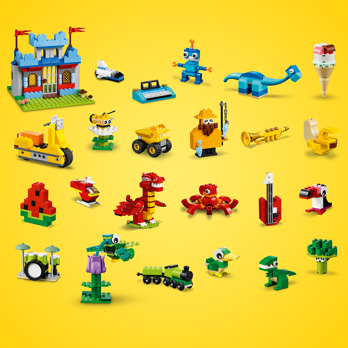 LEGO Classic 11020 Bộ gạch sáng tạo kèm đế gạch Classic (1601 chi tiết)