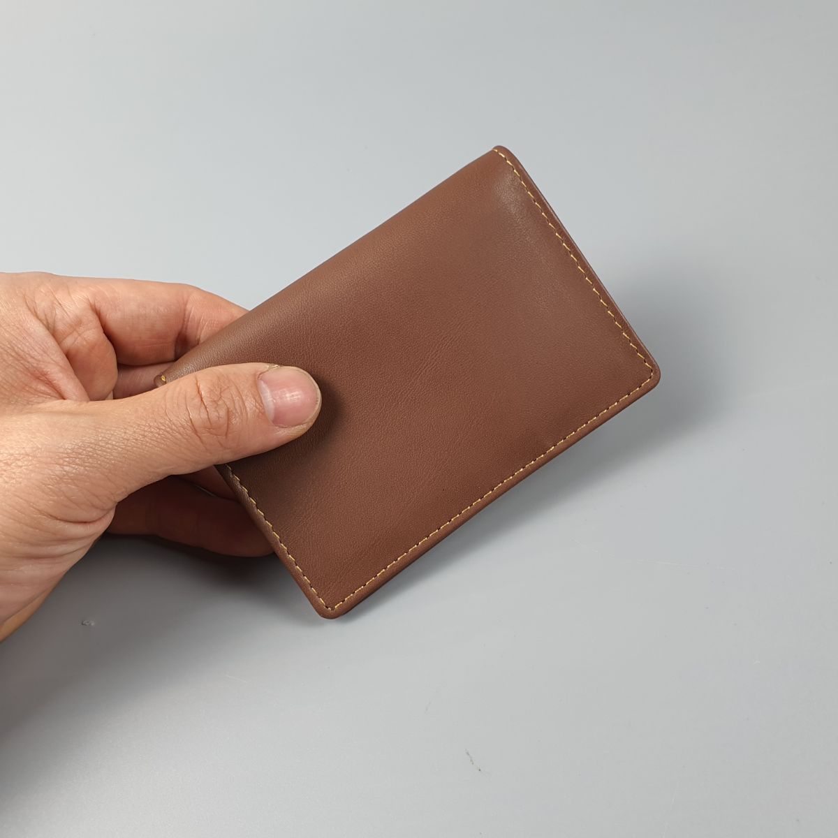 Ví mini nam nữ da bò thật, ví card CAM KẾT Y HÌNH - BH 3 NĂM MN114A