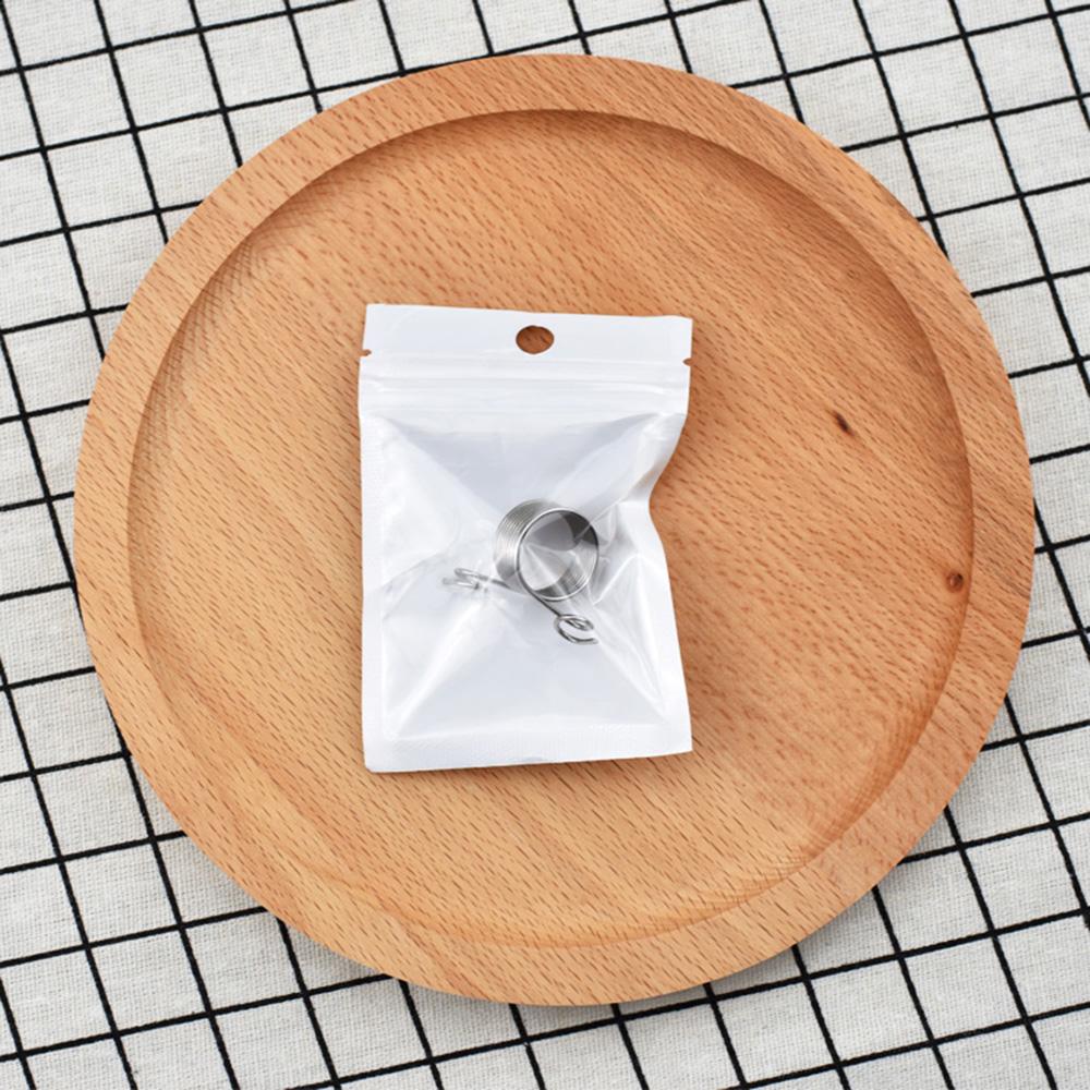 Nhẫn đan 2 đầu bằng thép không gỉ Thimble quấn sợi dẫn lò xo hỗ trợ đan móc