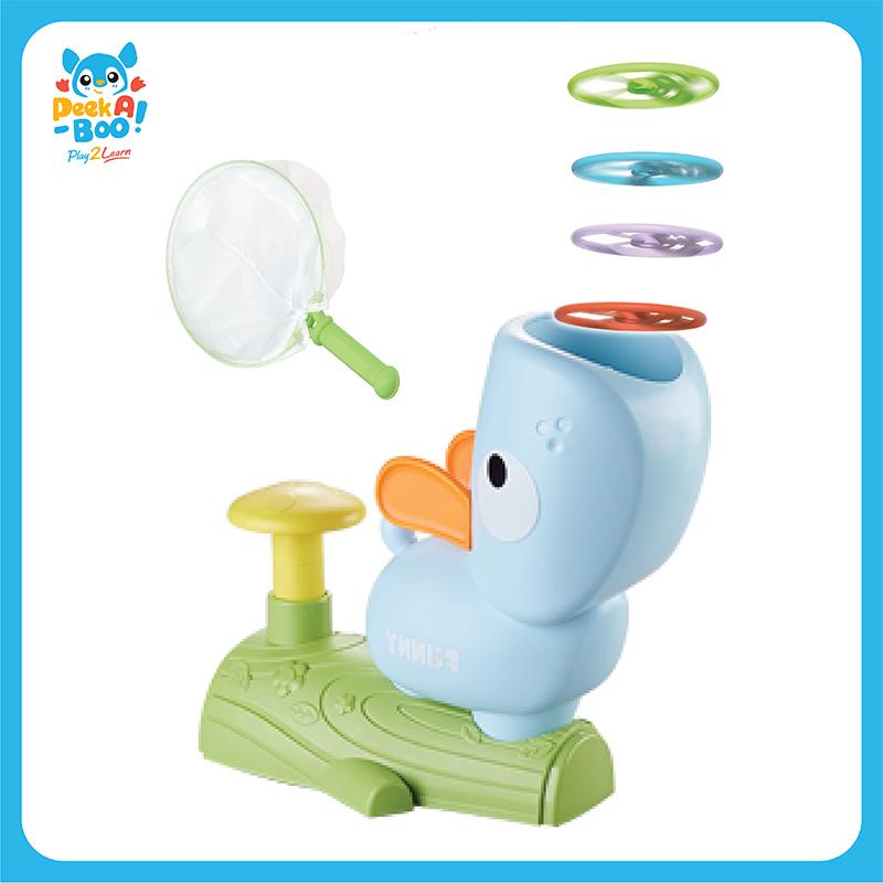 Đồ Chơi Phóng Và Bắt Chong Chóng Cún Con-Xanh PEEK A BOO PAB030B