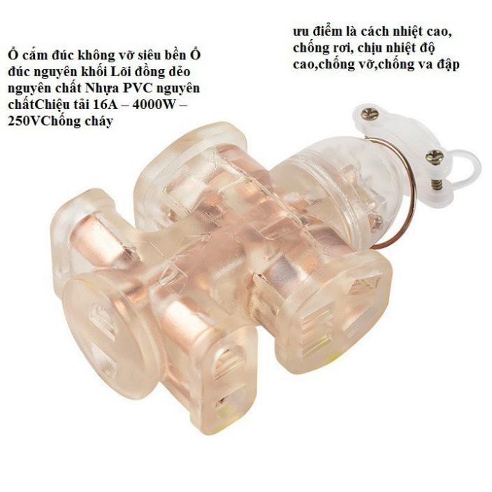 Ổ cắm đúc chống cháy, chống vỡ, chống va đập siêu bền
