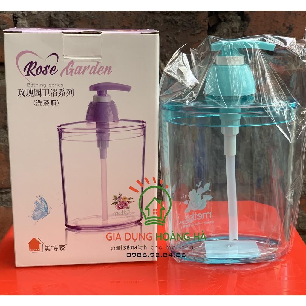 Chai, Hộp Đựng Sữa Tắm, Dầu gội, Nước rửa tay, Xà phòng 400ml Bằng Nhựa Fit Cao Cấp trong khách sạn