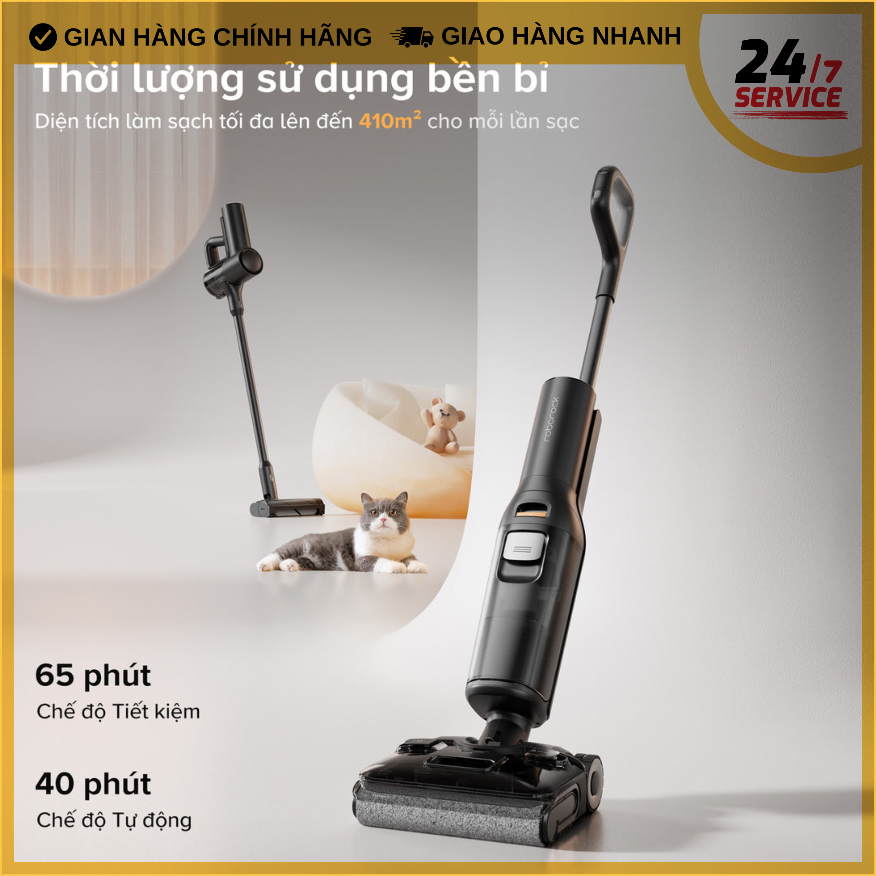 Máy hút bụi lau nhà cầm tay Roborock F25 ACE Combo – Hàng Chính Hãng