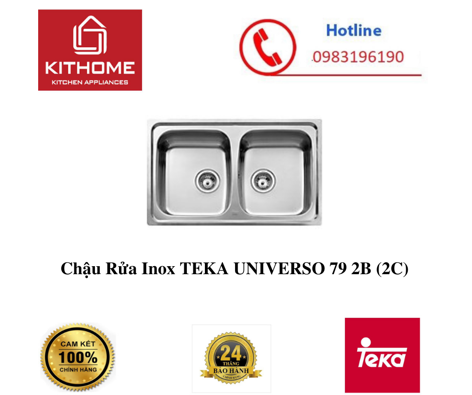 Chậu Rửa Inox TEKA UNIVERSO 79 2B (2C)