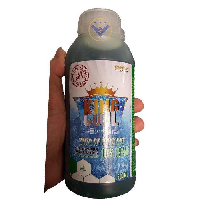 Nước làm mát xe ô tô, xe máy ( màu xanh ) 'KINGCOOL SUPER lon 500ml