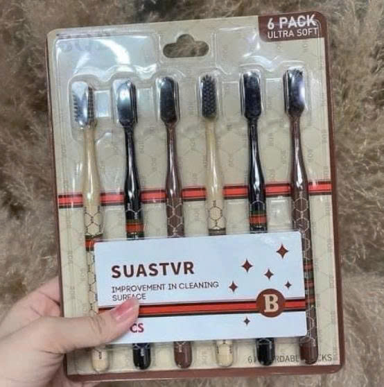 [KoSuyTu] Set 6 Bàn Chải Đánh Răng Lông Mềm BQB - Đầu Tư Cho Nụ Cười Sáng!