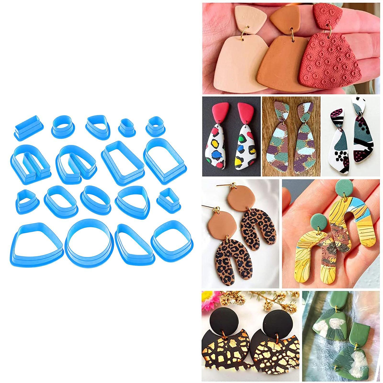 18Pcs Polymer Clay Cutters Polymer Clay Jewelry Different Shapes Clay Cutting Tools