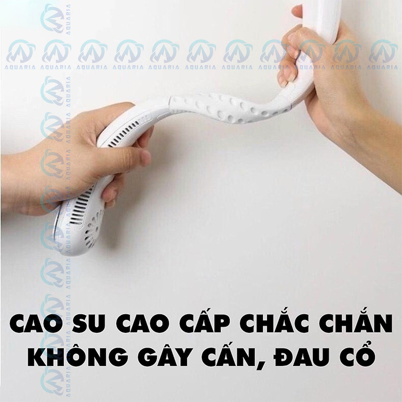 [KOSUYTU] Quạt Đeo Cổ Tích Điện Mini Không Cánh - Quạt Điều Hòa Mini Quàng Cổ Thổi 360 Độ Với 3 Chế Độ Gió Chân Ái Cho Mùa Hè