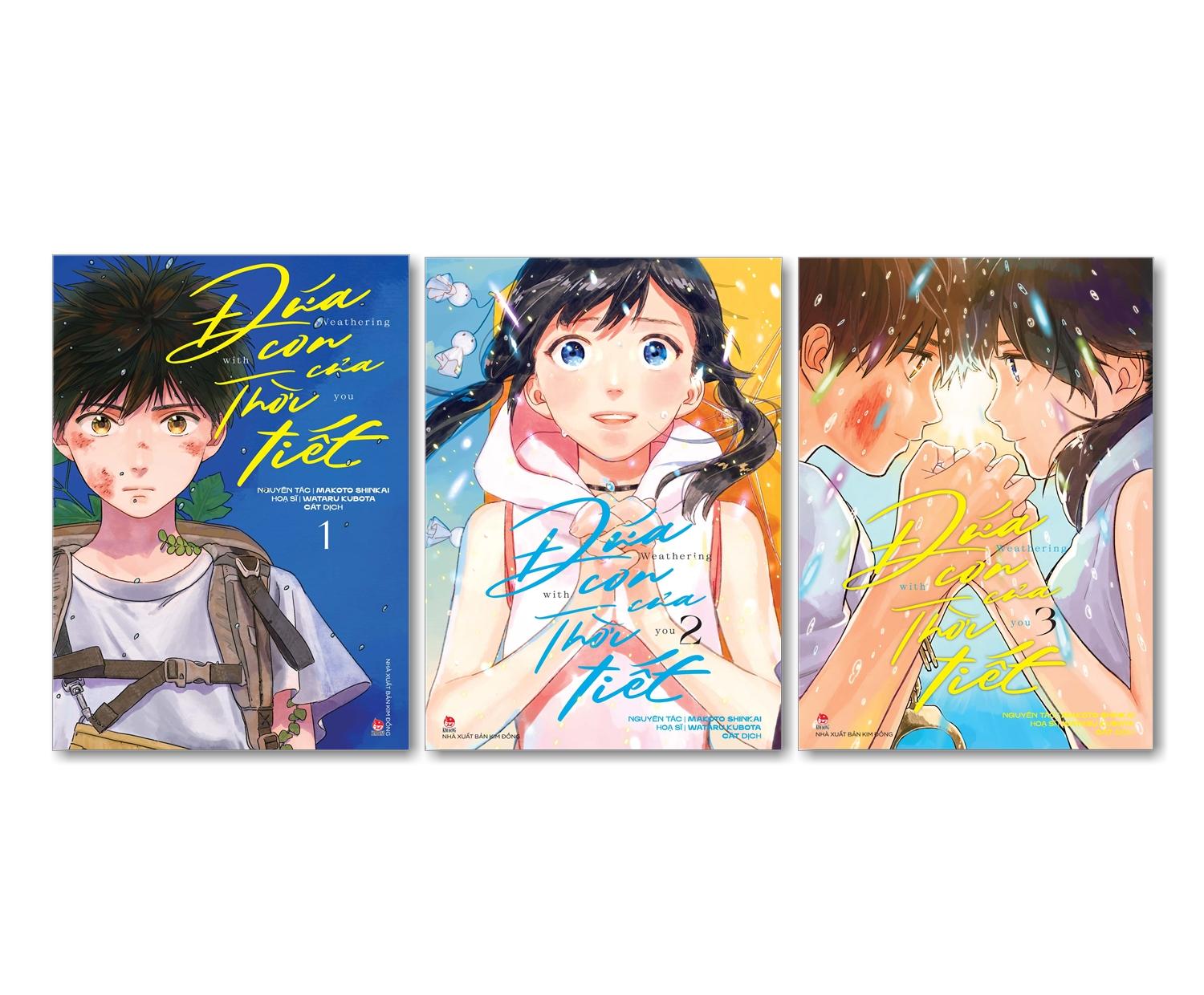 Boxset Manga Đứa Con Của Thời Tiết (Bộ 3 Cuốn) - Tặng Kèm Postcard