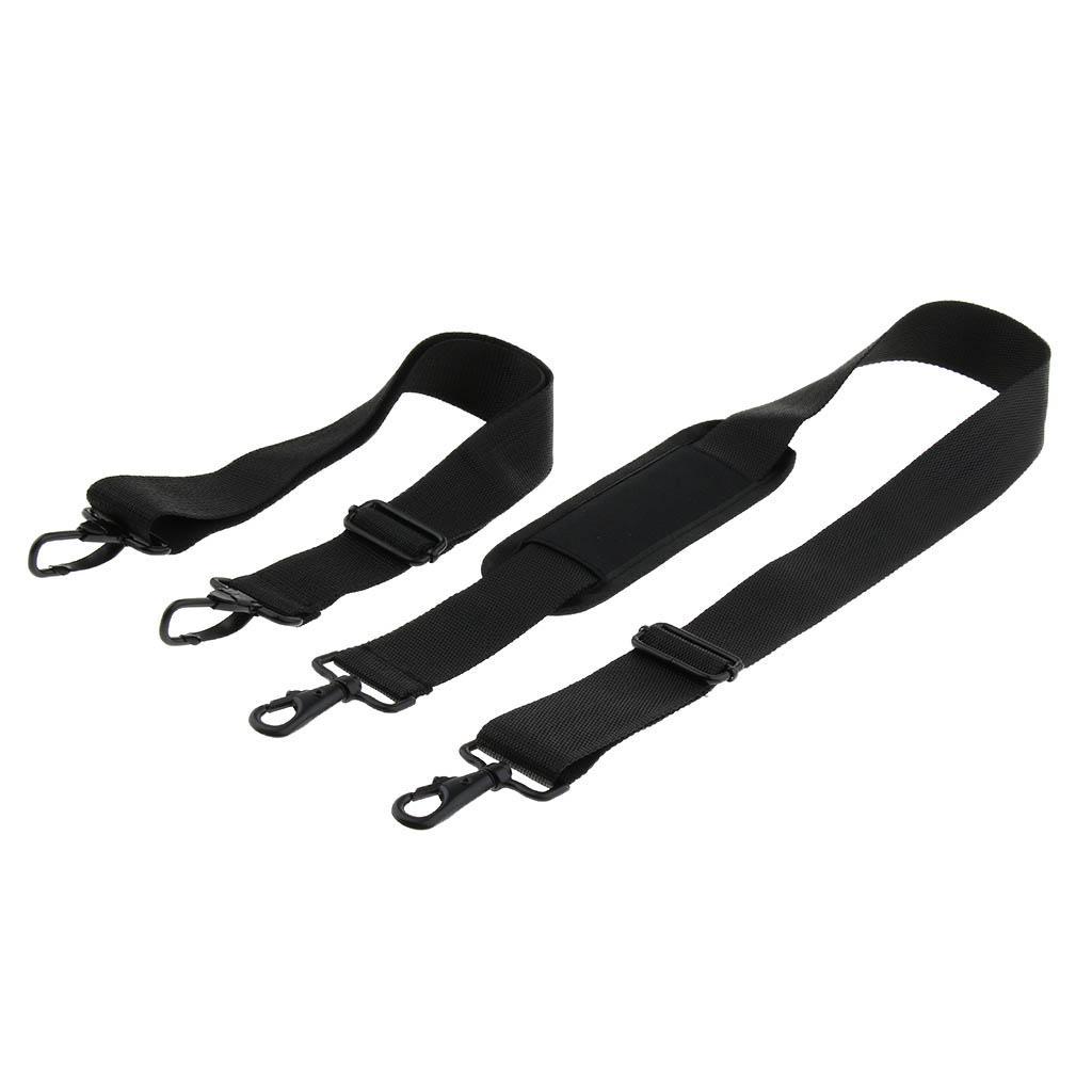 2pcs Acoustic Electric Guitar Bass Case Bag Adjustable Shoulder Strap Belt
