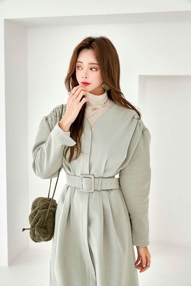 Váy len dáng dài korea