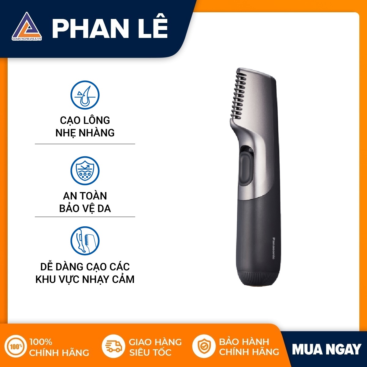 Tông đơ cạo lông toàn thân Panasonic ER-GK20-K401 - HÀNG CHÍNH HÃNG