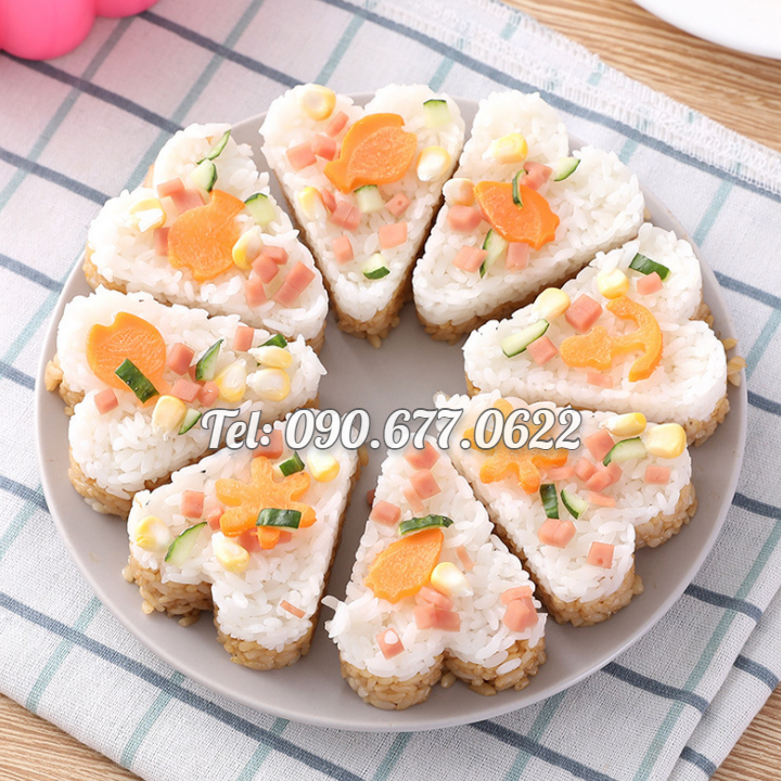 Khuôn rau câu, làm bánh, khuôn ép xôi ngũ sắc hình tim – Loại 19 cm – Mã số 1254