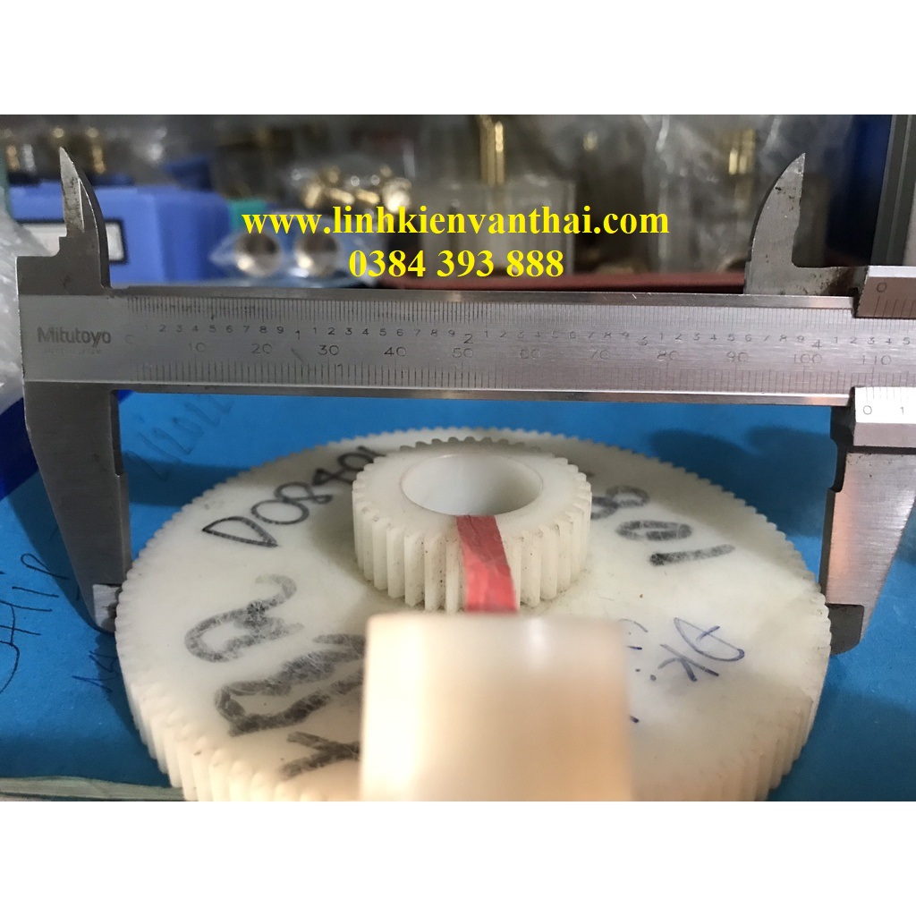 NHÔNG XÍCH/ BỘ NHÔNG XÍCH NHỰA TRẮNG/108 RĂNG LỚN/36 RĂNG NHỎ/150G