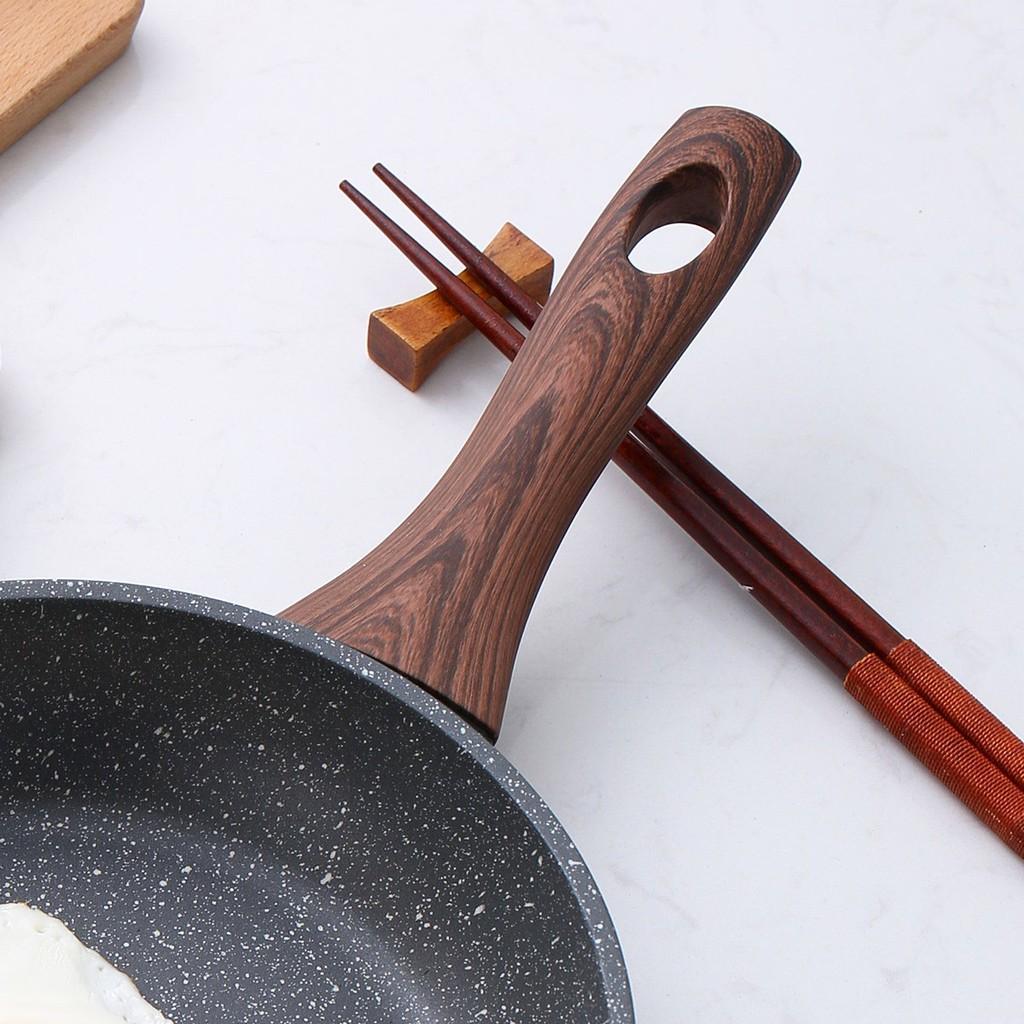 Chảo nhôm chống dính Lock&Lock Baum Marble LBU1203 20cm LBU1243 24cm LBU1283 28cm dùng bếp từ - Hapos