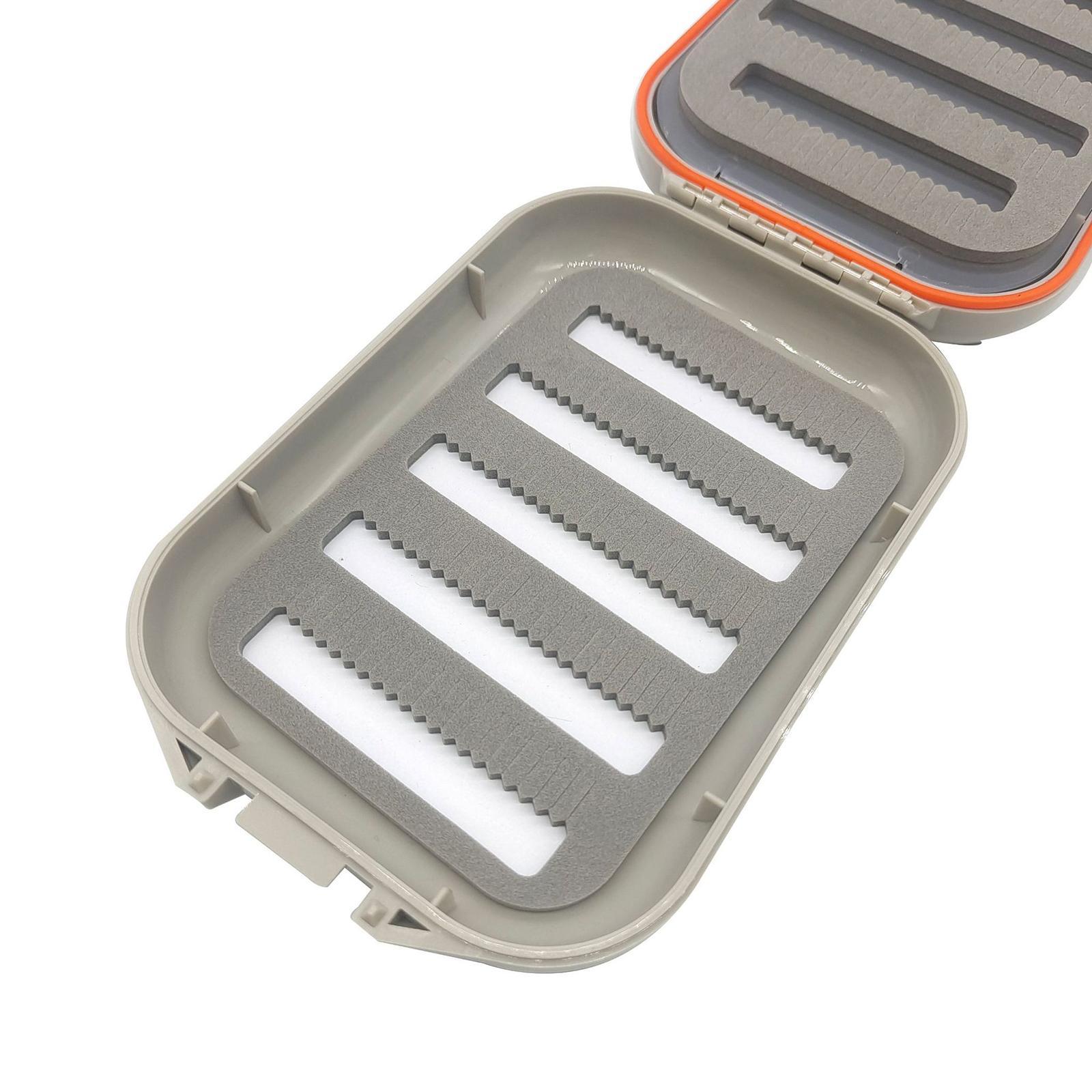 Waterproof Fly Box Case Equipment , Fishing Tackle Box Easy Grip 4 Sided Fly Fishing Storage Fly Holder for Dry Fly, Bass Trout Gear
