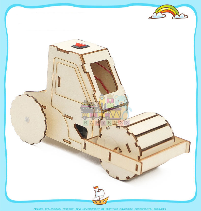 Bộ Đồ Chơi Khoa Học Tự Làm Máy Ủi, Bộ Đồ Chơi Lắp Ghép STEM Mô Hình Máy Ủi, Bộ Đồ Chơi Gỗ Cao Cấp Khoa Học Tự Làm DIY Wood Steam