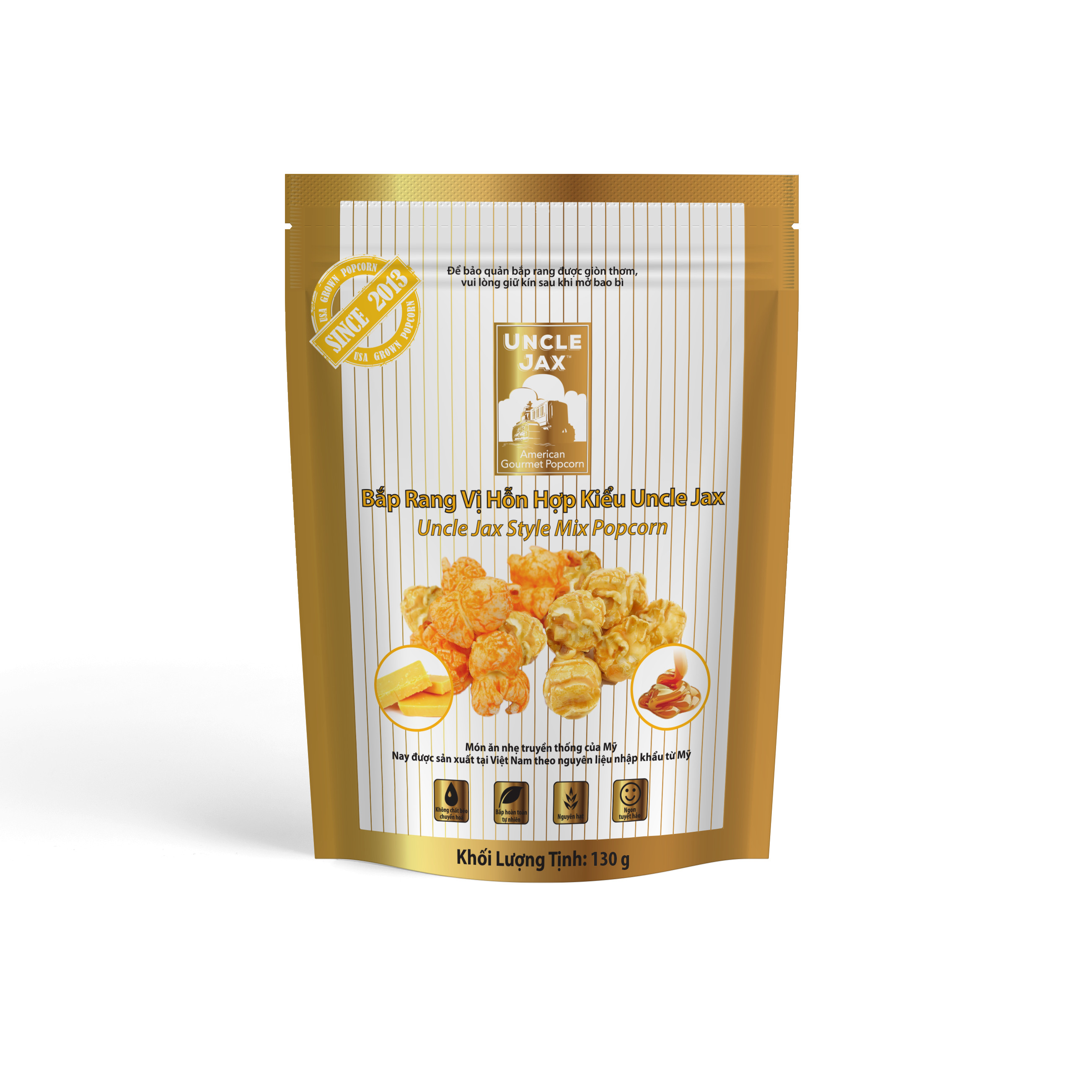 Bắp Rang Uncle Jax Vị Hỗn Hợp (130g)