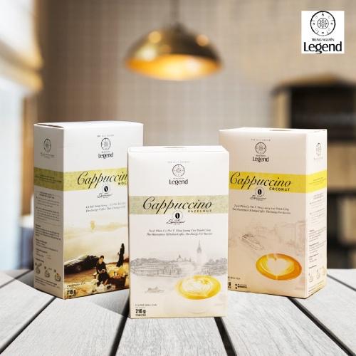 Combo 3 - Cappuccino Coconut - Cappuccino Hazelnut - Cappuccino Mocha - Hộp 12 Gói - Trung Nguyên Legend