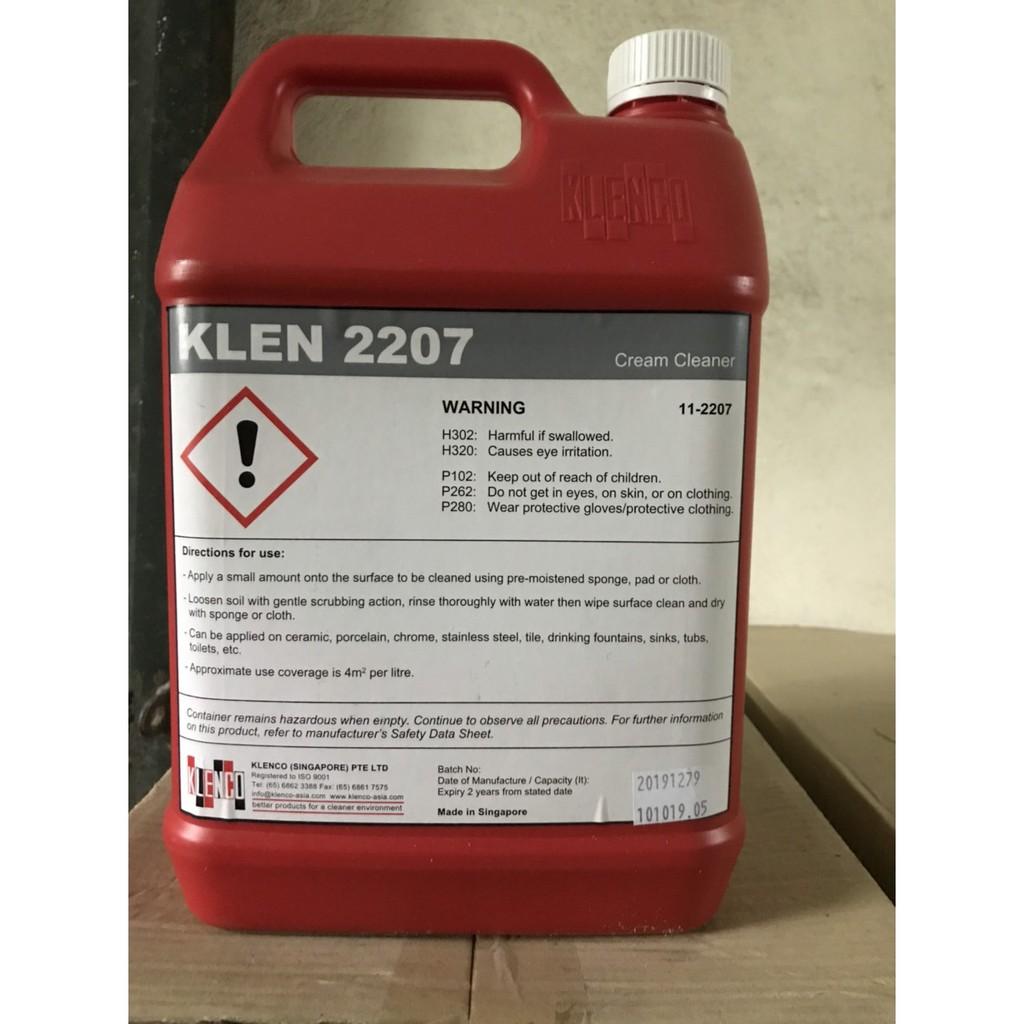 Hóa chất làm sạch và đánh bóng đồng, nhôm, inox Klen 2207 5L chính hãng Klenco Singapore