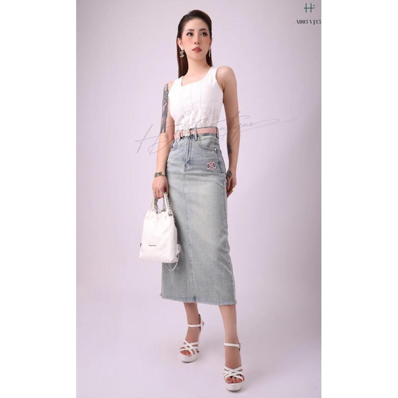 Chân váy Jeans công sở -VJ15