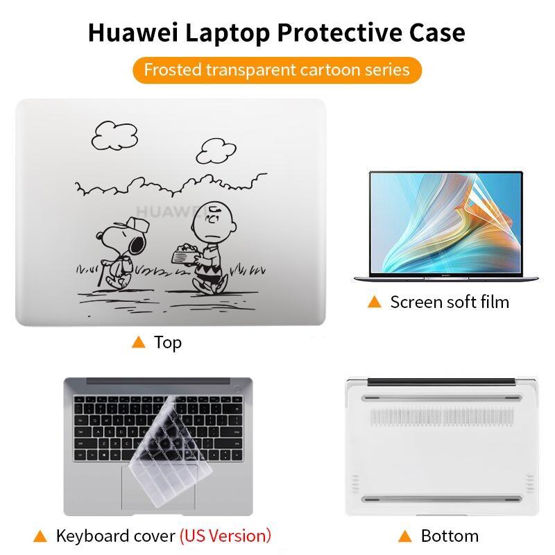 Ốp Bảo Vệ Bàn Phím 4 Trong 1 Cho Huawei Matebook D14 D15 2022 Magicbook Honor 14 13 13S 14S 16S 16.1 2021