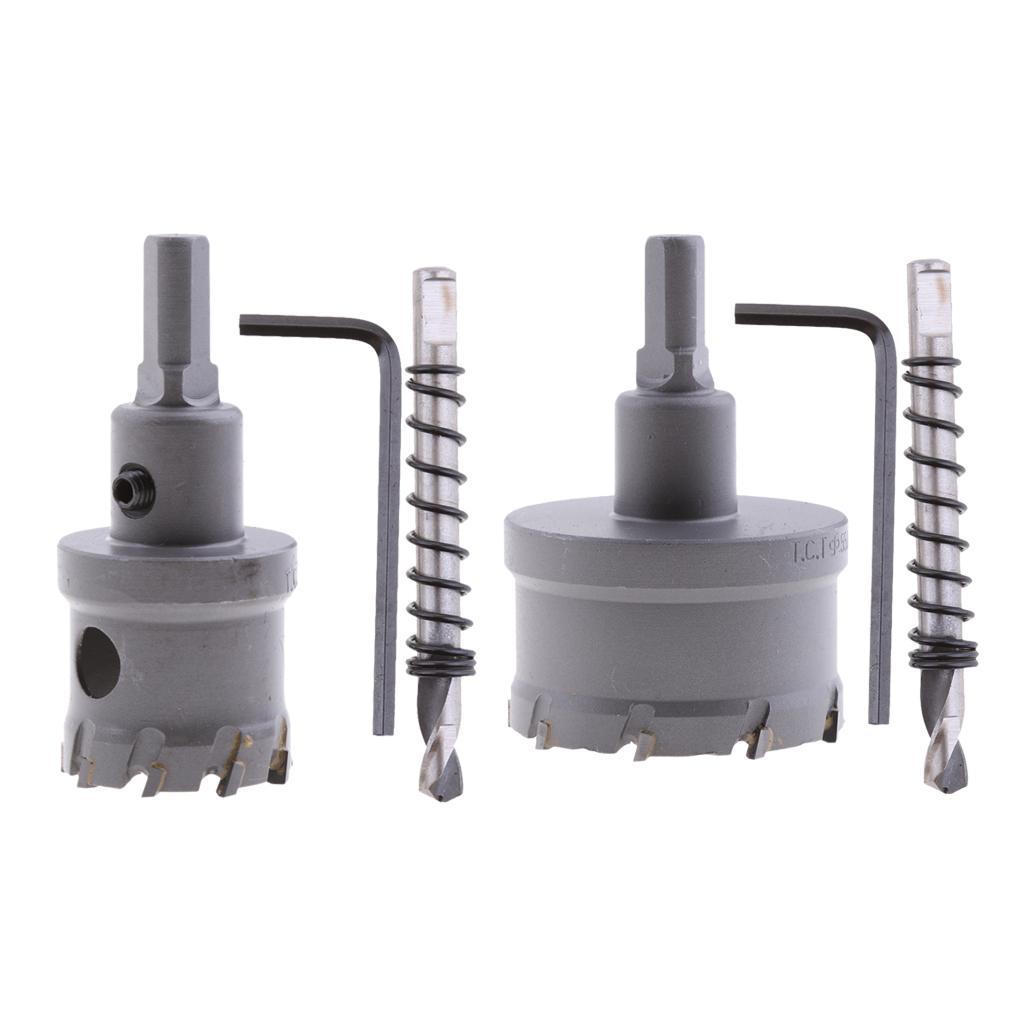 2 Set Precise Drill Bit for Ceramic Tiles Metal DIY Woodworking 35mm & 55mm