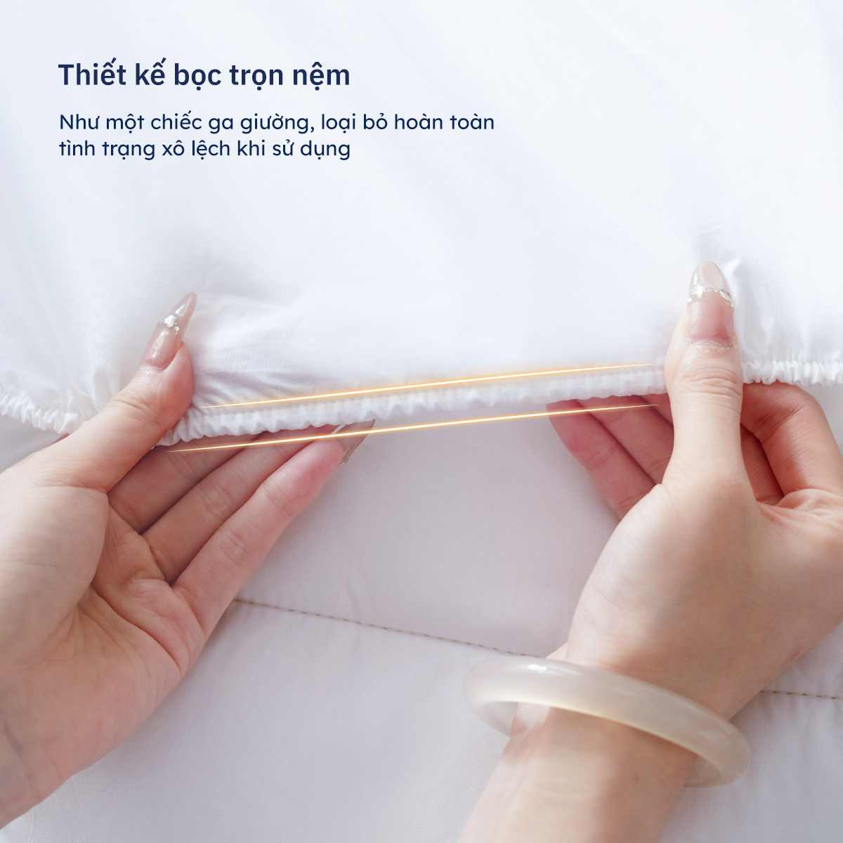 Mây Topper Ru9 Cao Cấp | Màu Trắng | Ru9 Fiber Mix bồng bềnh nâng đỡ | 07 Ngày 1 Đổi 1 | 1m6, 1m8, 2m, 2m2