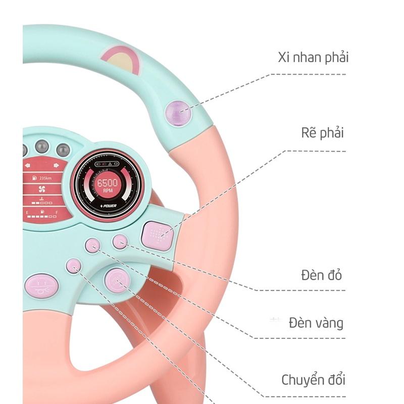 Đồ chơi vô lăng phát nhạc có đèn cho bé