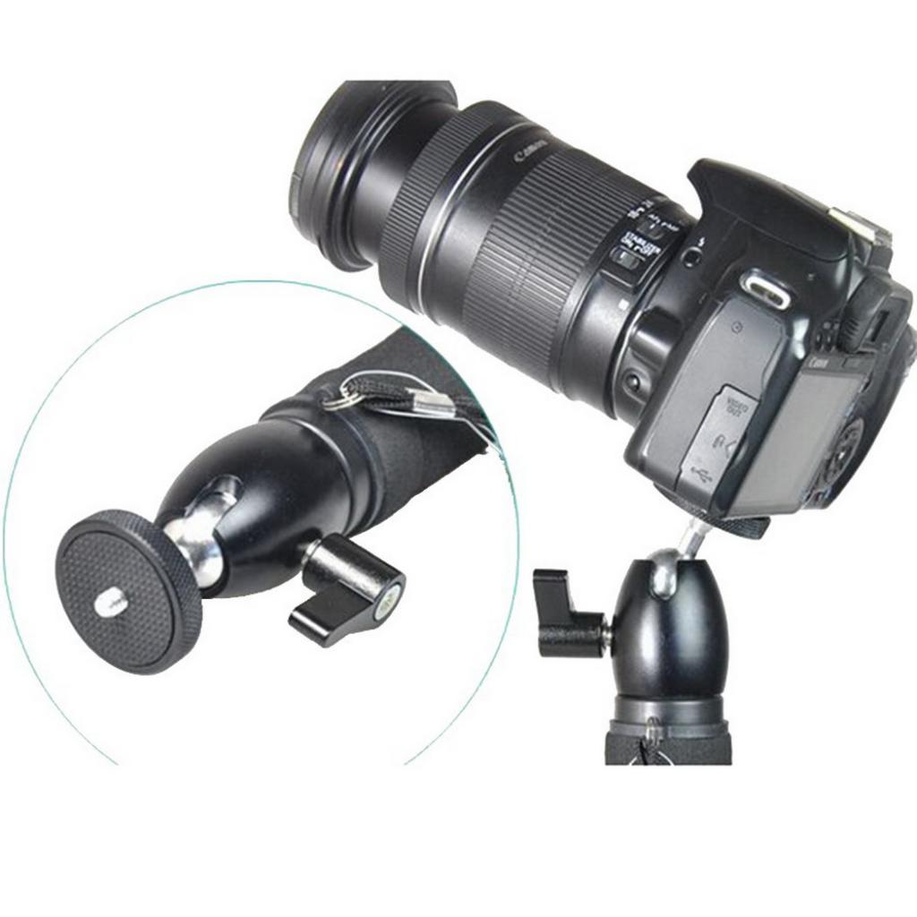 360 Swivel Mini Ball Head Bracket Holder for 1/4inch Screw Mount Tripod