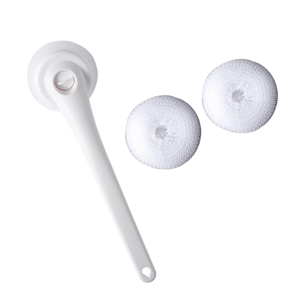 Dish Pan Pot Sponge Brush Cleaner Tool Kitchen Cleaning Scrubber White