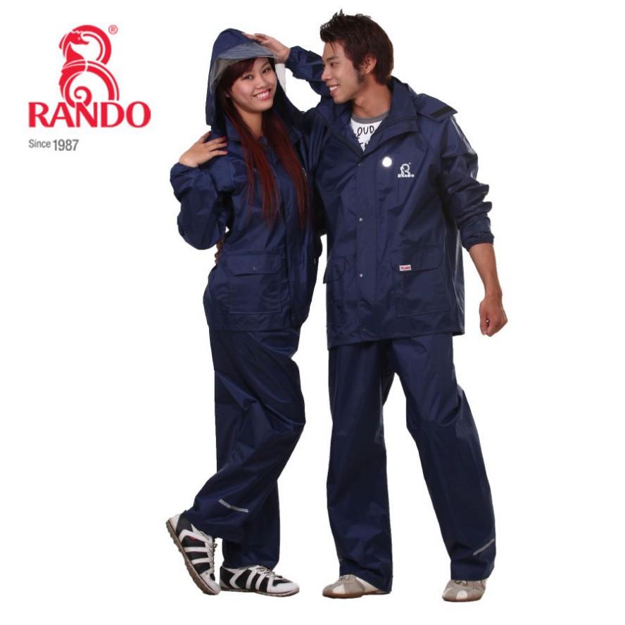 Áo Mưa Bộ Dành Cho Đi Phượt Thời Trang RANDO Chính Hãng Vải Dù Cao Cấp Không Thấm Nước Phản Quang Giá Sỉ BOA+