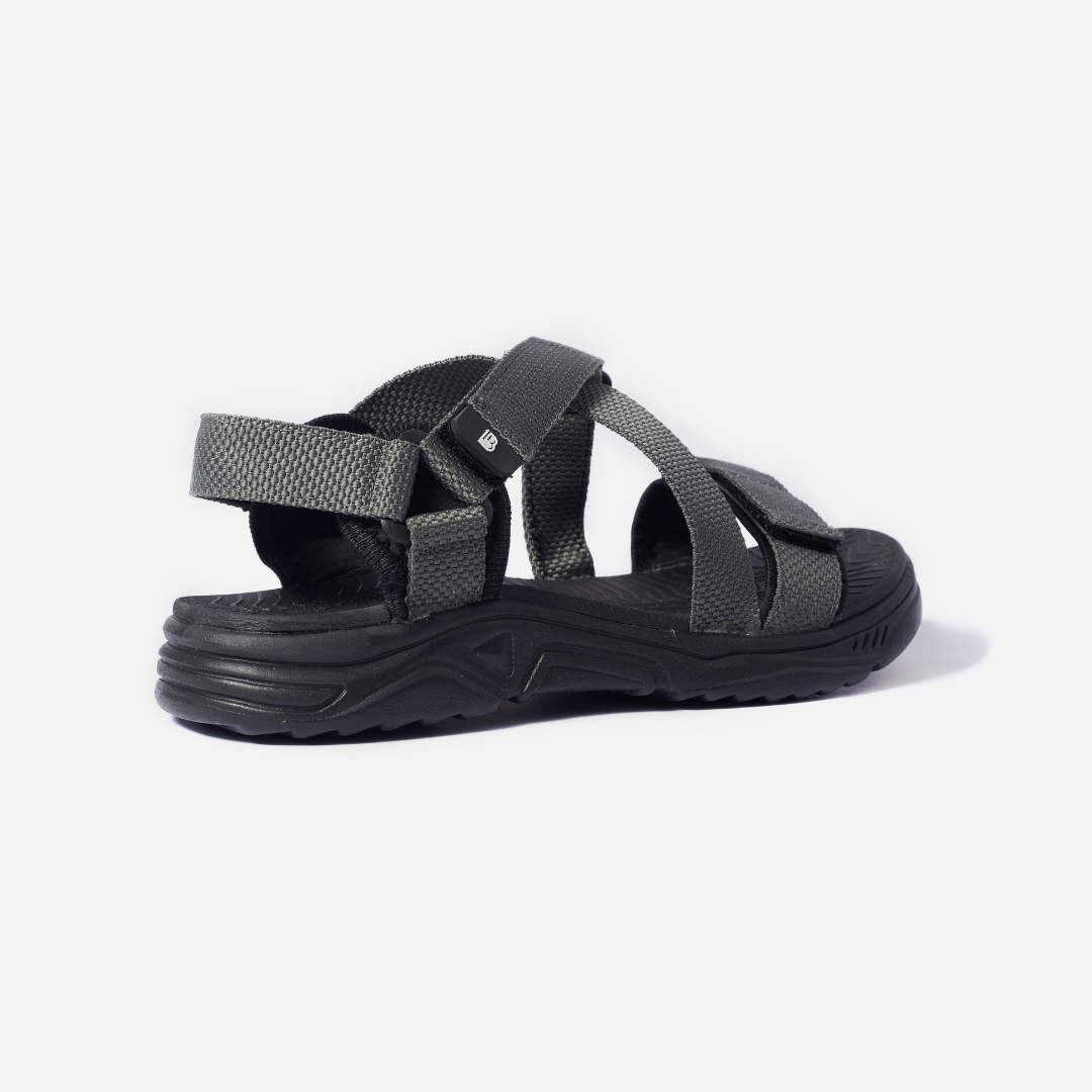 Giày Sandal Nam The Bily Quai Chéo Đôi - Màu Xám BL02X