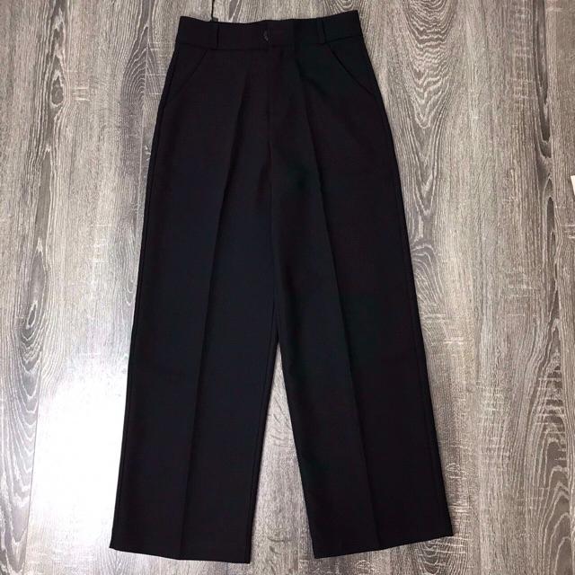 MUA 2 GIẢM 25K_QUẦN ỐNG SUÔNGQuần Ống rộng culottes dáng dài công sở cho người đi làm