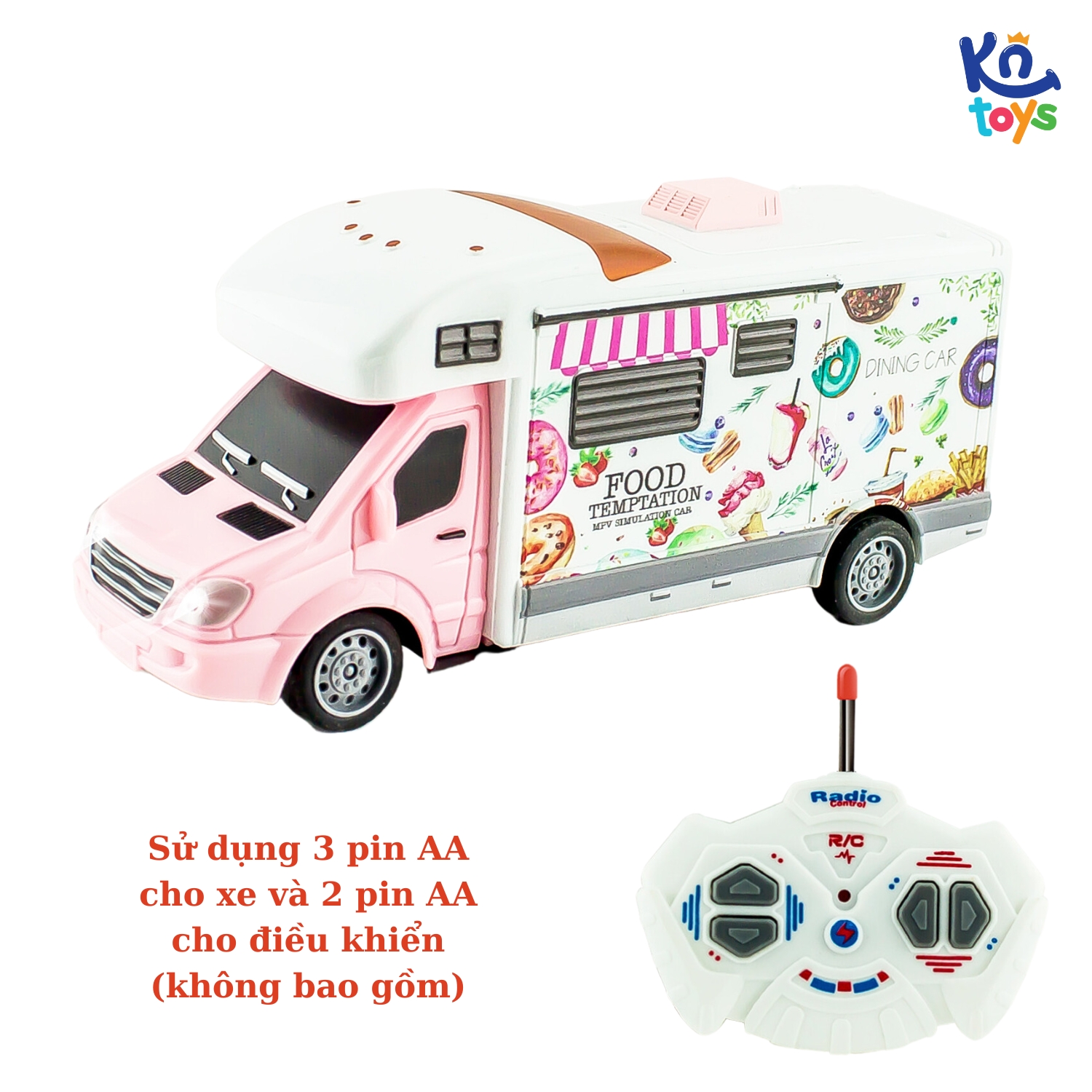 Đồ Chơi Điều Khiển Tỷ Lệ 1:32 SINO QH201-4 – Xe Bán Đồ Ăn Nhanh KN TOYS