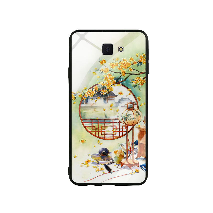 Ốp Lưng Kính Cường Lực cho điện thoại Samsung Galaxy J7 Prime - DHCL Mẫu 8