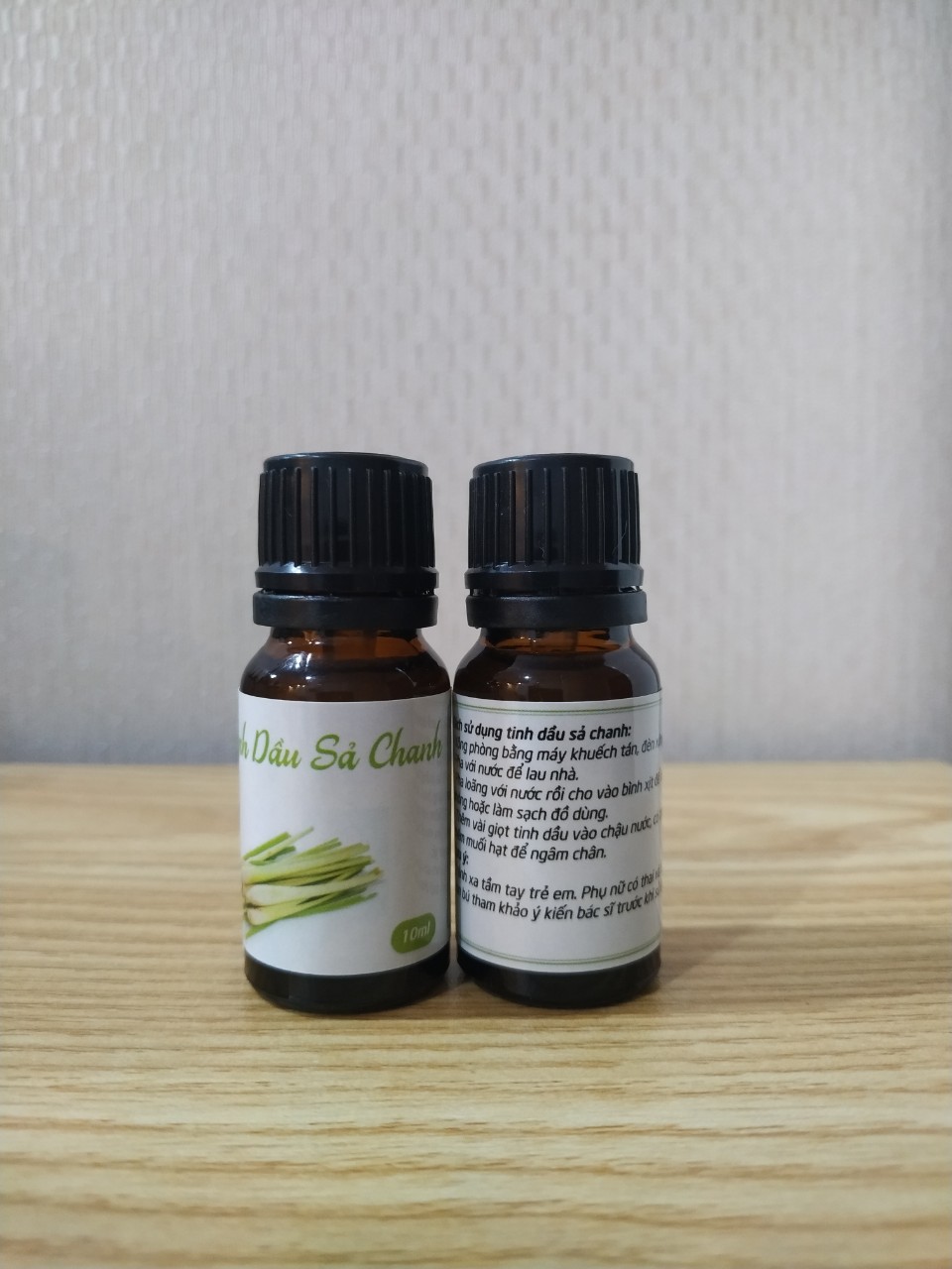Tinh dầu sả chanh nguyên chất, xông phòng, chai 10ml