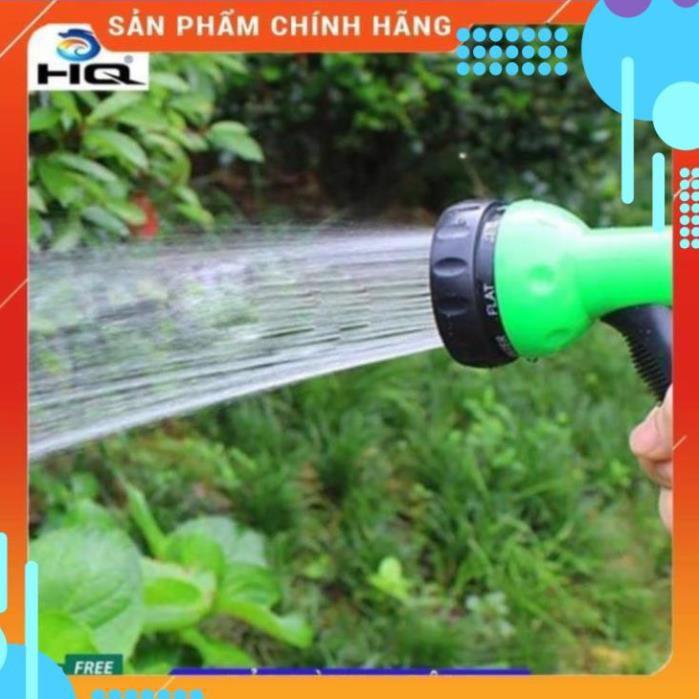 Vòi xịt rửa xe,Vòi phun nước tưới cây tăng áp thông minh 8 chế độ 815621-1 (cút vàng,nối xanh - dây vàng)