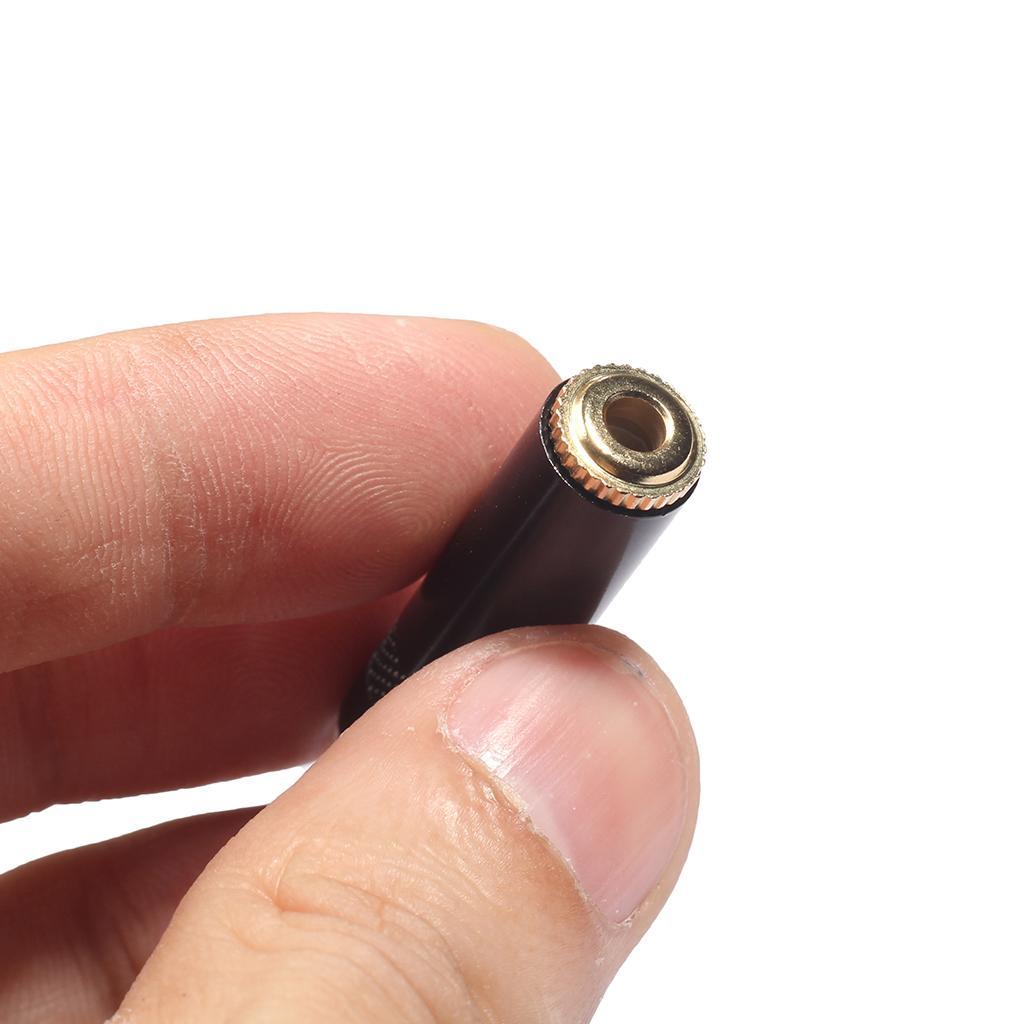 3.5mm Stereo   to 3.5mm Stereo   Adaptor Connector Female Plug Black