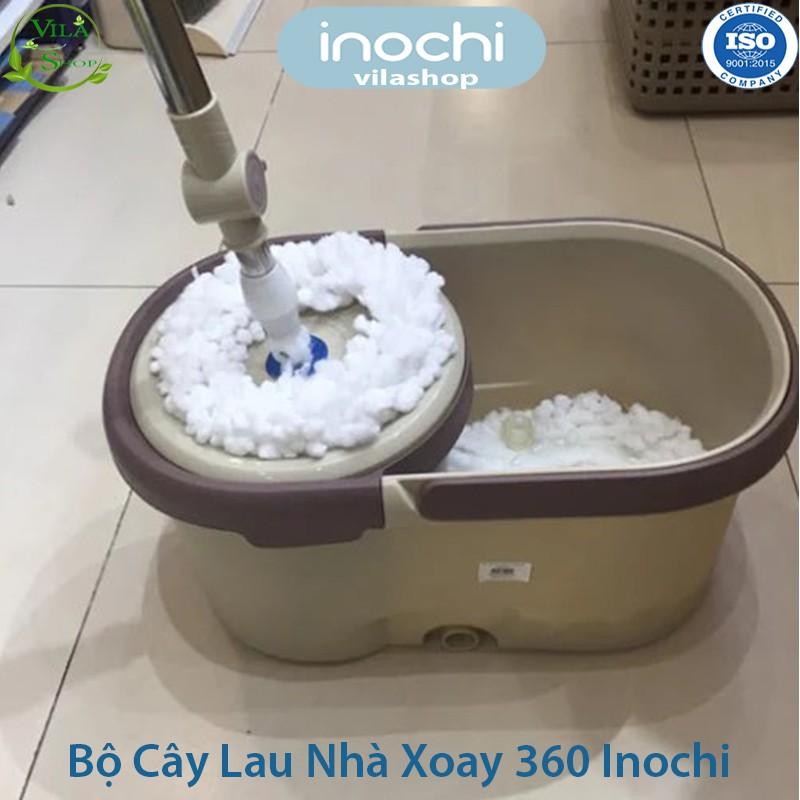 Cây Lau Nhà, Bộ Cây Lau Nhà Thông Minh Xoay 360 Độ Lồng Inox, Chính Hãng Inochi Đạt Tiêu Chuẩn Xuất Nhật