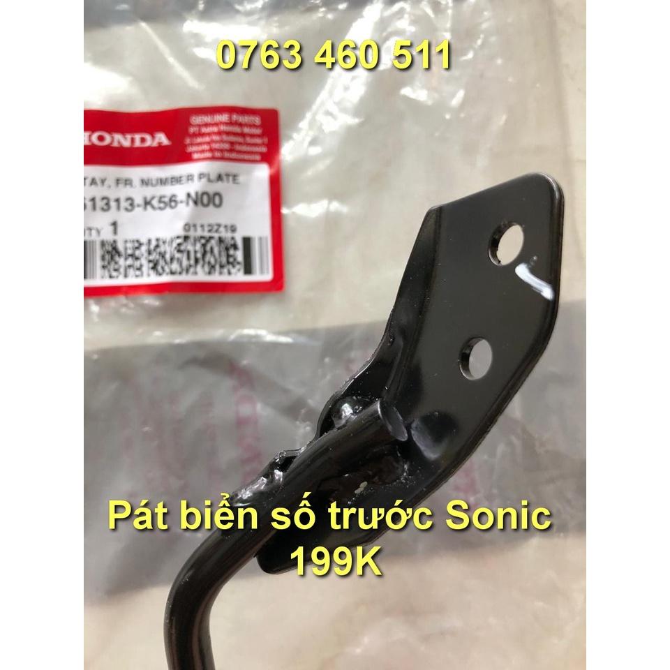 Pát biển số trước Sonic