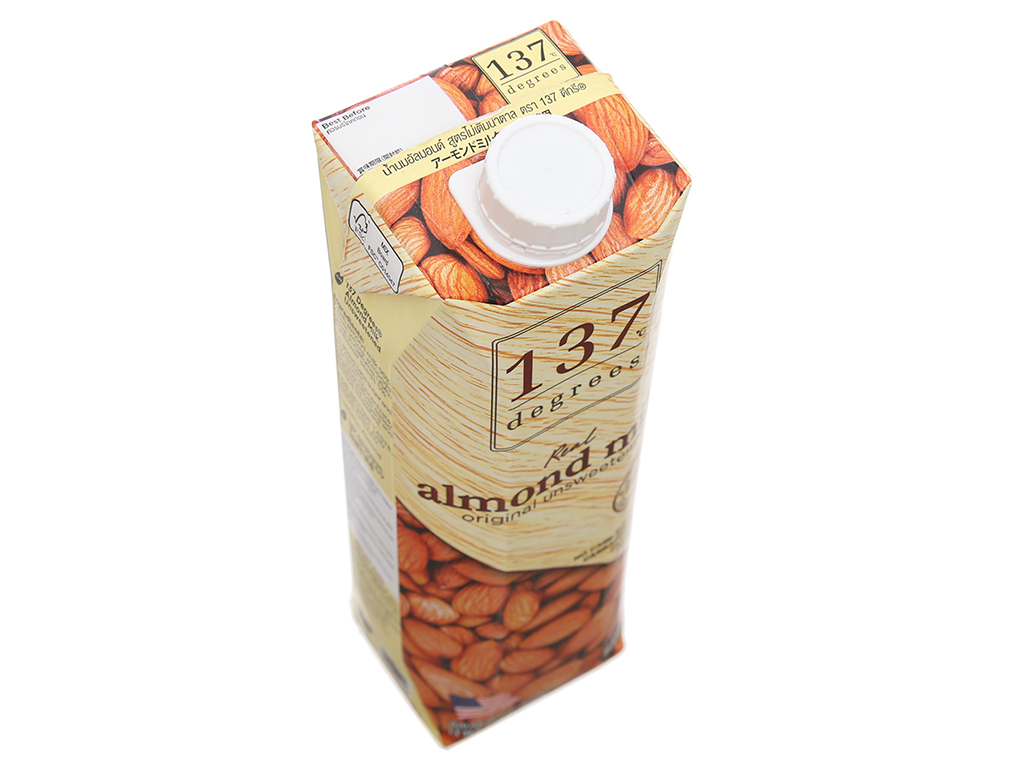 Combo 3 Hộp Sữa Hạt Hạnh Nhân Không Đường 137 Degrees (1000ML x 3 Hộp)