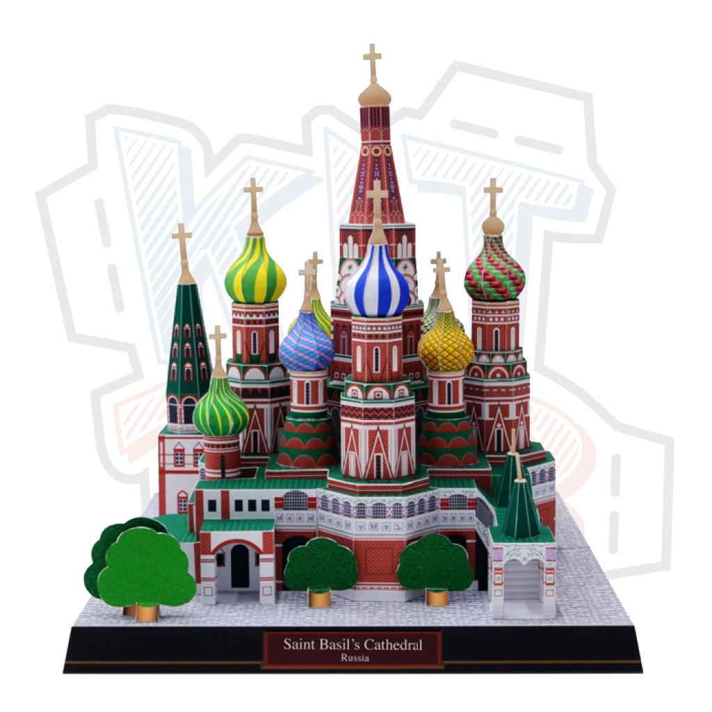 Mô hình giấy kiến trúc Nga Saint Basil’s Cathedral - Russia