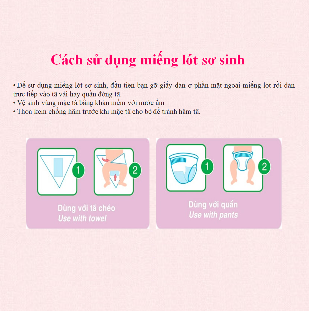 Miếng lót thấm hút tốt cho bé dưới 5kg Enjoy Newborn mềm mại 56 miếng