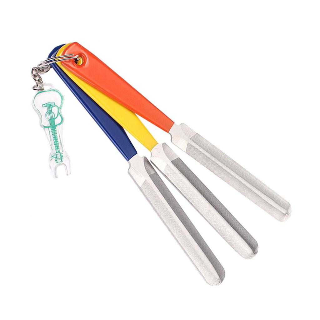 Sunnimix Kép Viền Hạt Tập Tin Với Cầu Pin Kéo Dụng Cụ Guitar Bass Luthier