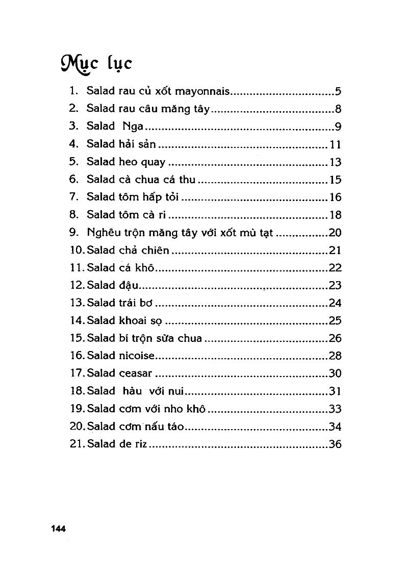 Gỏi, Salad Và Các Món Khai Vị
